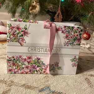 Christian Dior Paris floral gift bag